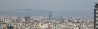 Barcelona panorama Spania